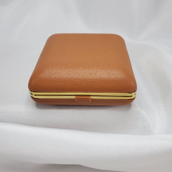 VTG Westclox Travel Alarm Clock Glow Dot Mechanical Wind Up Luminous Brown Works - Picture 5 of 6